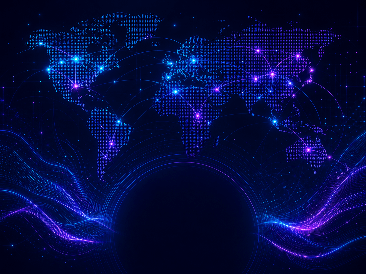 Map-style visual representing available Zaylo VPN locations